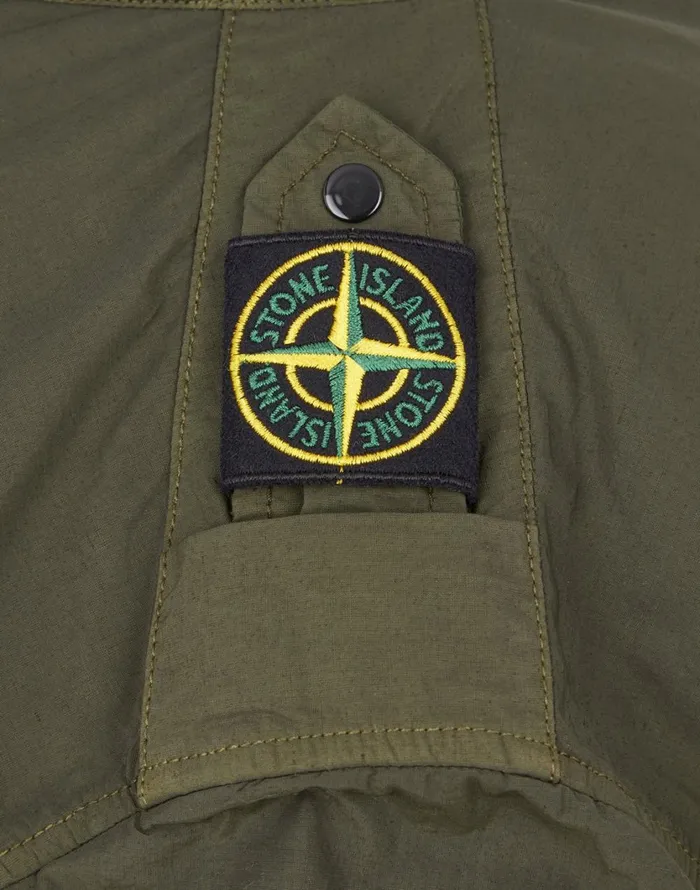 Stone Island Overshirts 11303 Naslan Light Overshirt In Dark Forest 8211 Mens