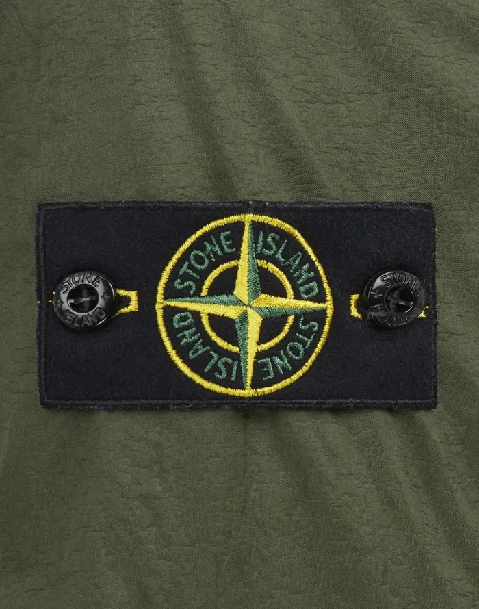 Stone Island Overshirts 11435 Lamy Flock Overshirt In Dark Forest 8211 Mens