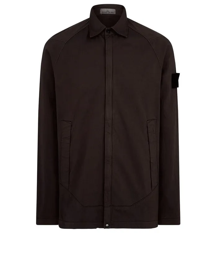 Stone Island Overshirts 116F4 Overshirt In Dark Brown 8211 Mens