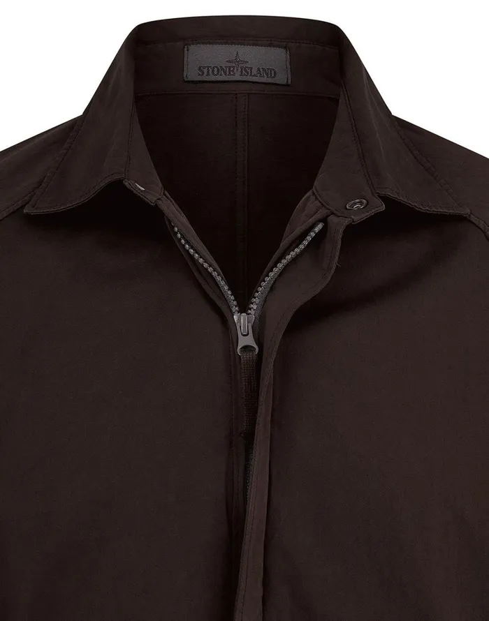 Stone Island Overshirts 116F4 Overshirt In Dark Brown 8211 Mens