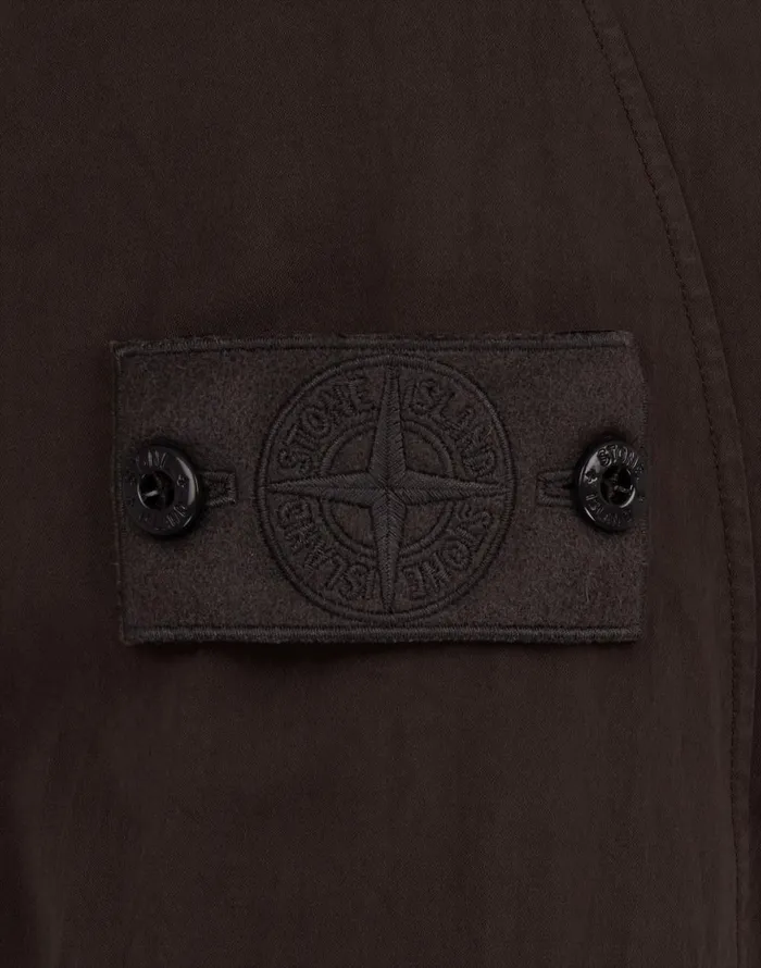 Stone Island Overshirts 116F4 Overshirt In Dark Brown 8211 Mens