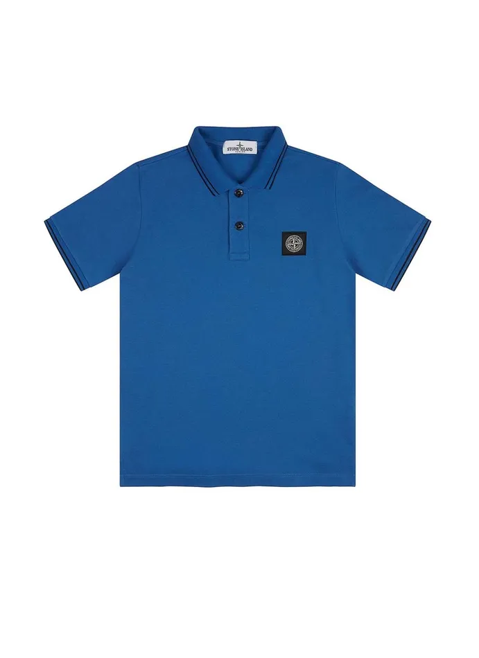 Stone Island Polo Shirts 21348 Polo Shirt In Periwinkle 8211 Junior