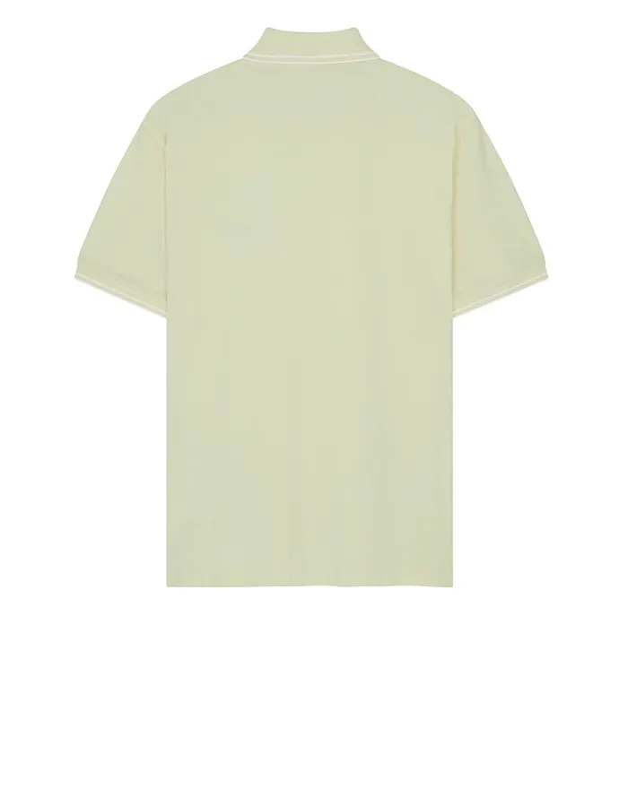 Stone Island Polo Shirts 22S18 Short Sleeve Polo Shirt In Butter 8211 Mens