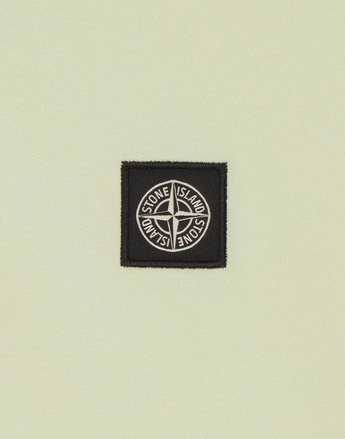 Stone Island Polo Shirts 22S18 Short Sleeve Polo Shirt In Butter 8211 Mens