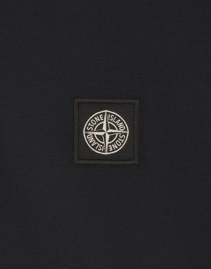 Stone Island Polo Shirts 22S18 Short Sleeve Polo Shirt In Charcoal 8211 Mens