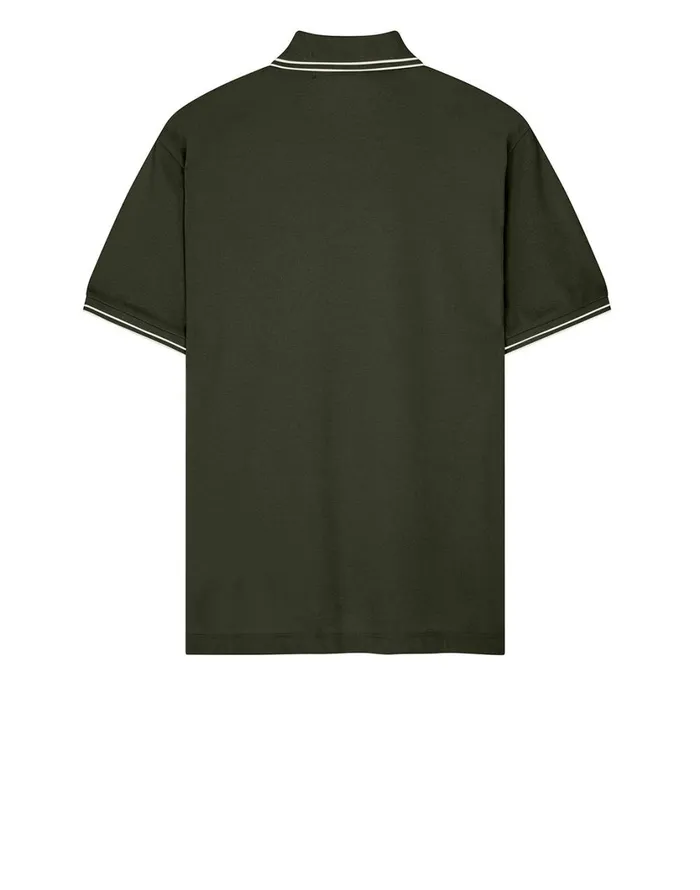 Stone Island Polo Shirts 22S18 Short Sleeve Polo Shirt In Dark Forest 8211 Mens