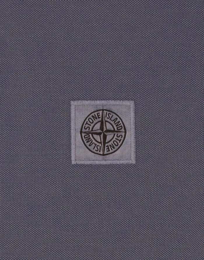 Stone Island Polo Shirts 22S67 Pigment Dye Short Sleeve Polo Shirt In Violet 8211 Mens
