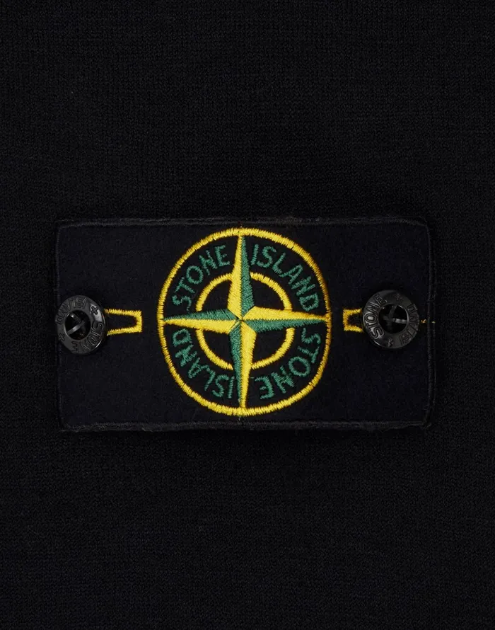 Stone Island Polo Shirts 512A1 Knitted Polo Shirt In Black 8211 Mens