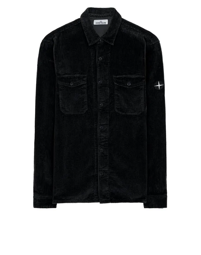 Stone Island Shirts 12111 Long Sleeve Shirt In Black 8211 Mens