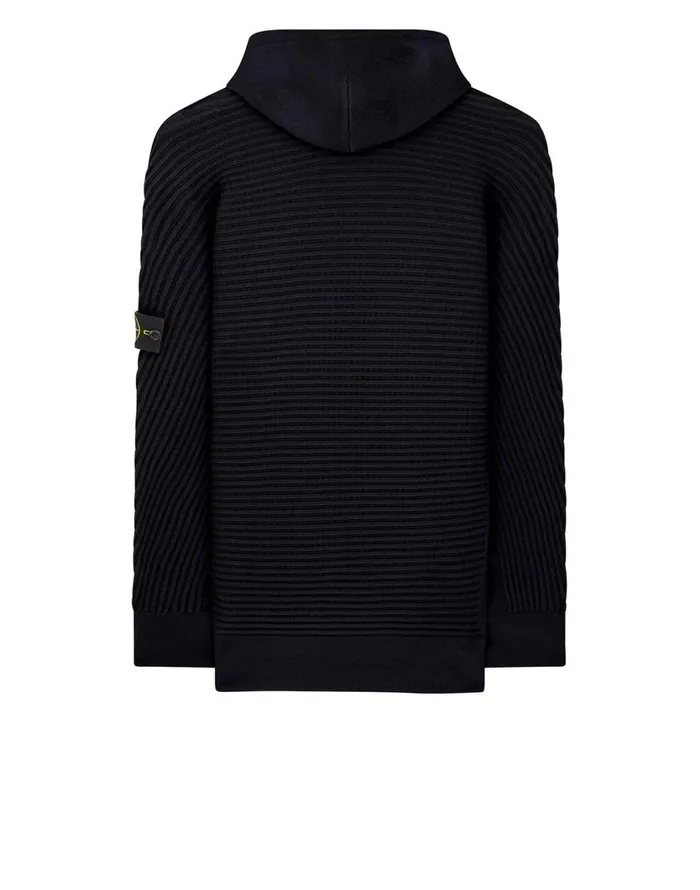 Stone Island Sweatshirts 503A1 Hooded Jumper In Black 8211 Mens