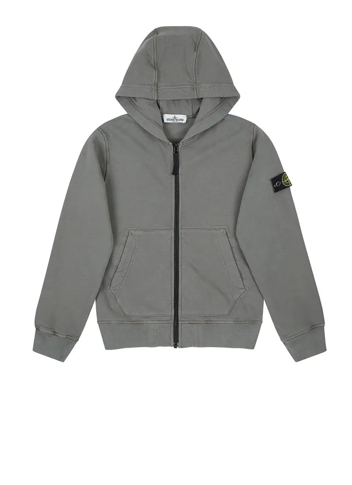 Stone Island Sweatshirts 60740 Zip Through Sweatshirt In Mushroom 8211 Junior Stone Island Sweatshirts 60740 Zip Through Sweatshirt In Mushroom 8211 Junior