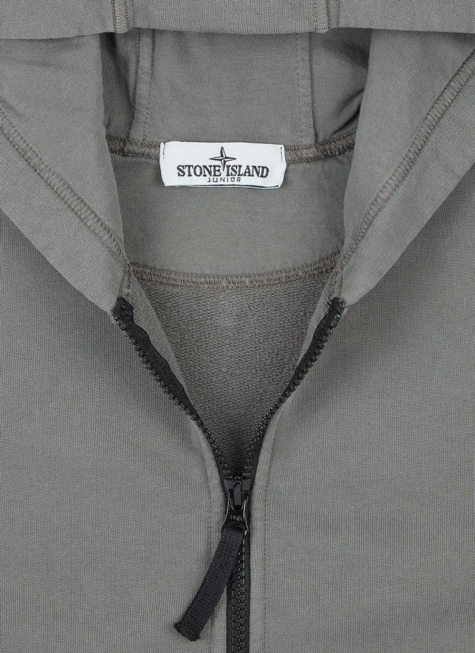 Stone Island Sweatshirts 60740 Zip Through Sweatshirt In Mushroom 8211 Junior