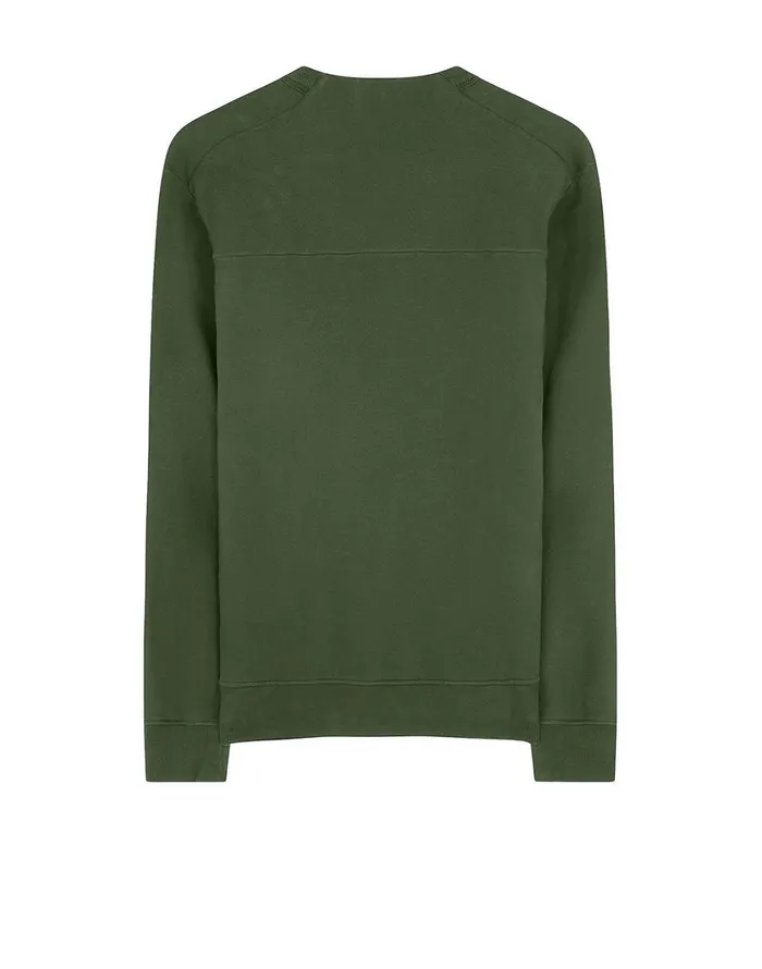 Stone Island Sweatshirts 60820 Crewneck Sweatshirt In Dark Forest 8211 Mens