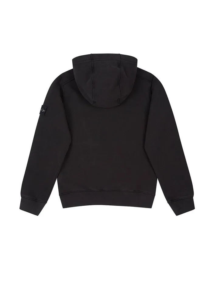 Stone Island Sweatshirts 61640 Hooded Sweatshirt In Black 8211 Junior