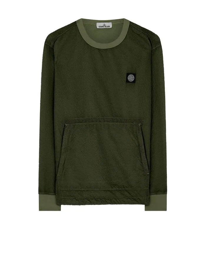 Stone Island Sweatshirts 62434 PolyColour FrameTc Crewneck Sweatshirt In Dark Forest 8211 Mens Stone Island Sweatshirts 62434 PolyColour FrameTc Crewneck Sweatshirt In Dark Forest 8211 Mens