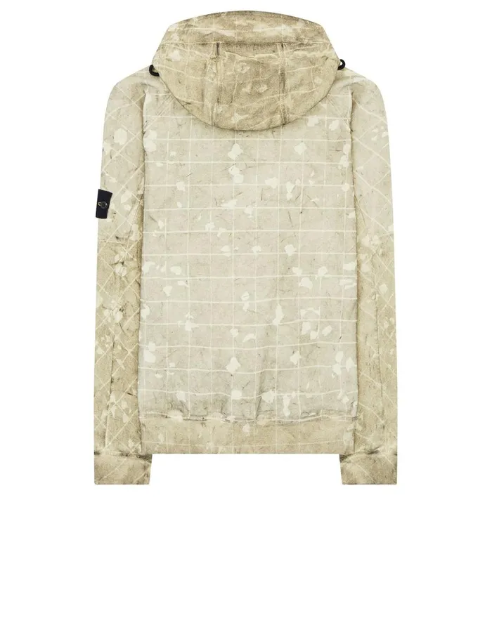 Stone Island Sweatshirts 626E2 Dust Colour With Ghillie Laser Camo Sweatshirt In Butter 8211 Mens