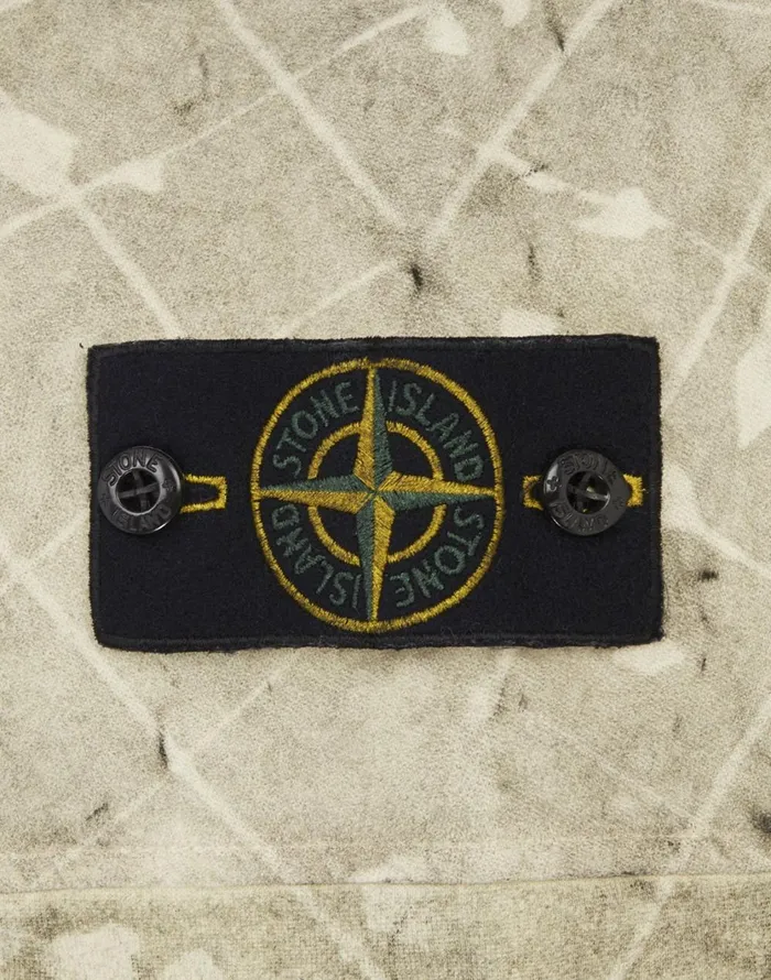 Stone Island Sweatshirts 626E2 Dust Colour With Ghillie Laser Camo Sweatshirt In Butter 8211 Mens