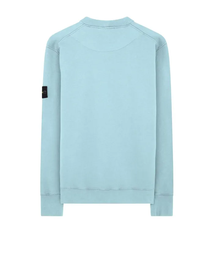 Stone Island Sweatshirts 63020 Sweatshirt In Aqua 8211 Mens