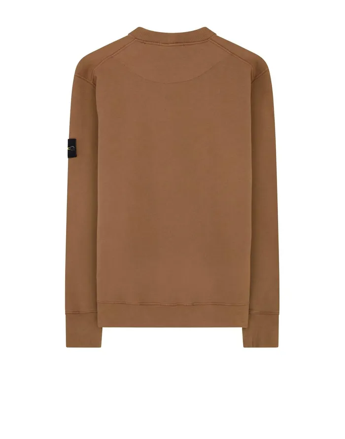 Stone Island Sweatshirts 63020 Sweatshirt In Tobacco 8211 Mens