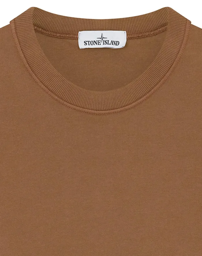 Stone Island Sweatshirts 63020 Sweatshirt In Tobacco 8211 Mens