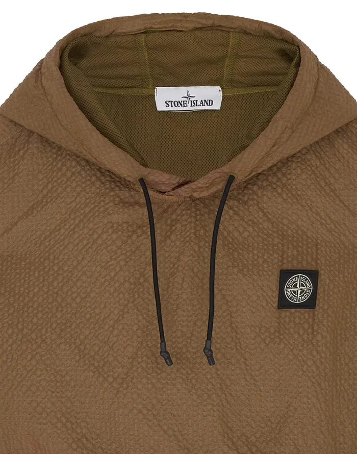 Stone Island Sweatshirts 64034 PolyColour FrameTc Hooded Sweatshirt In Tobacco 8211 Mens