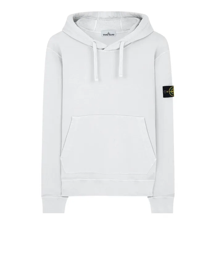 Stone Island Sweatshirts 64120 Hooded Sweatshirt In White 8211 Mens