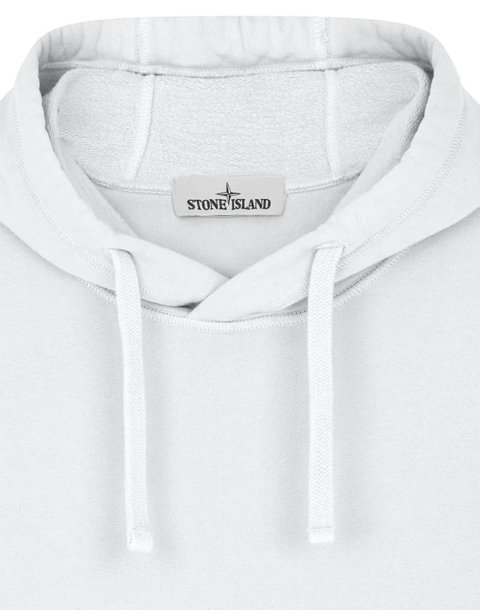 Stone Island Sweatshirts 64120 Hooded Sweatshirt In White 8211 Mens