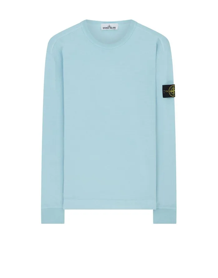 Stone Island Sweatshirts 64450 Sweatshirt In Aqua 8211 Mens