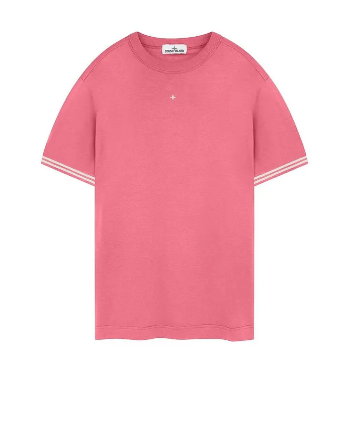 Stone Island TShirts 21344 ShortSleeve TShirt In Pink 8211 Mens