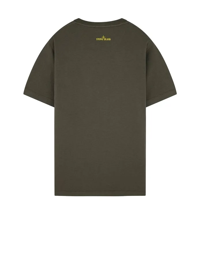 Stone Island TShirts 24682 Paint Stroke 3 ShortSleeve TShirt In Dark Forest 8211 Mens