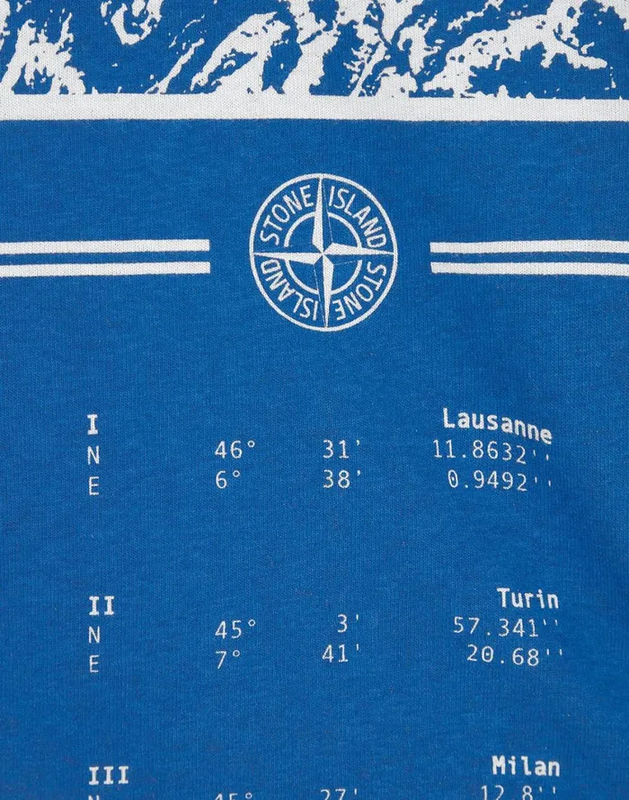Stone Island TShirts 2Ml85 Mural Part 1 LongSleeve TShirt In White 8211 Mens