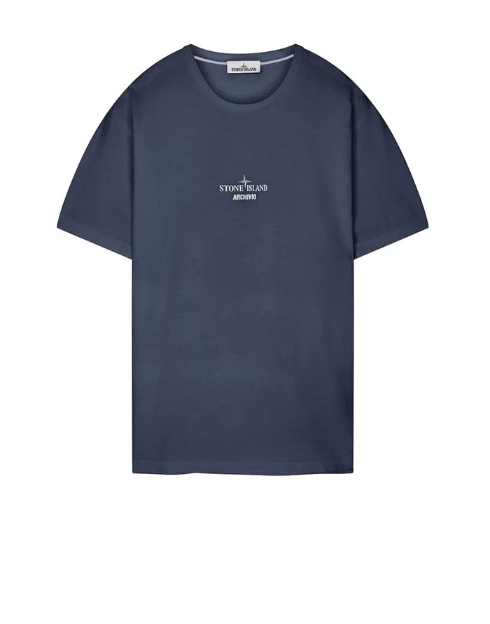 Stone Island TShirts 2Ns91 Short Sleeve TShirt In Marine Blue 8211 Mens