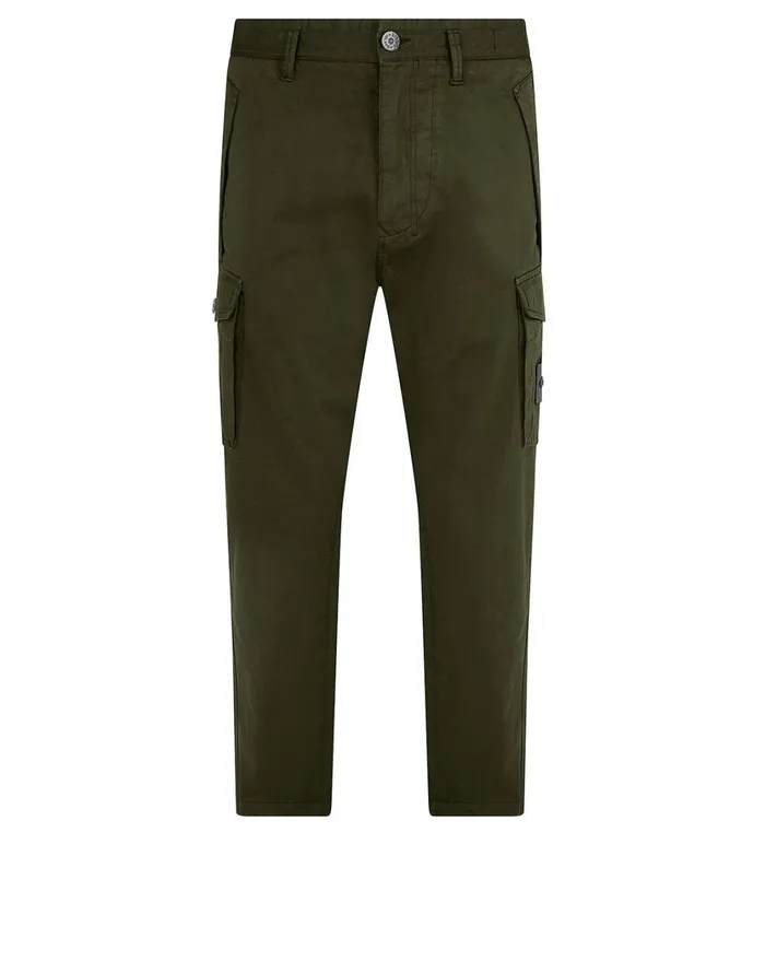 Stone Island Trousers 326F4 Cargo Pants In Khaki 8211 Mens