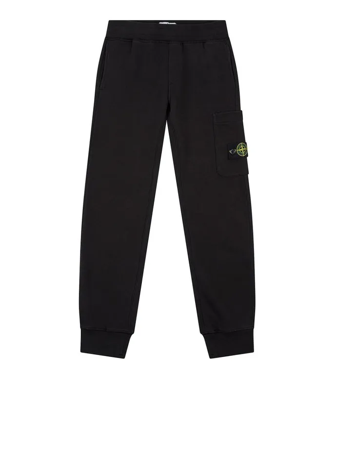 Stone Island Trousers 61540 Fleece Pants In Black 8211 Junior