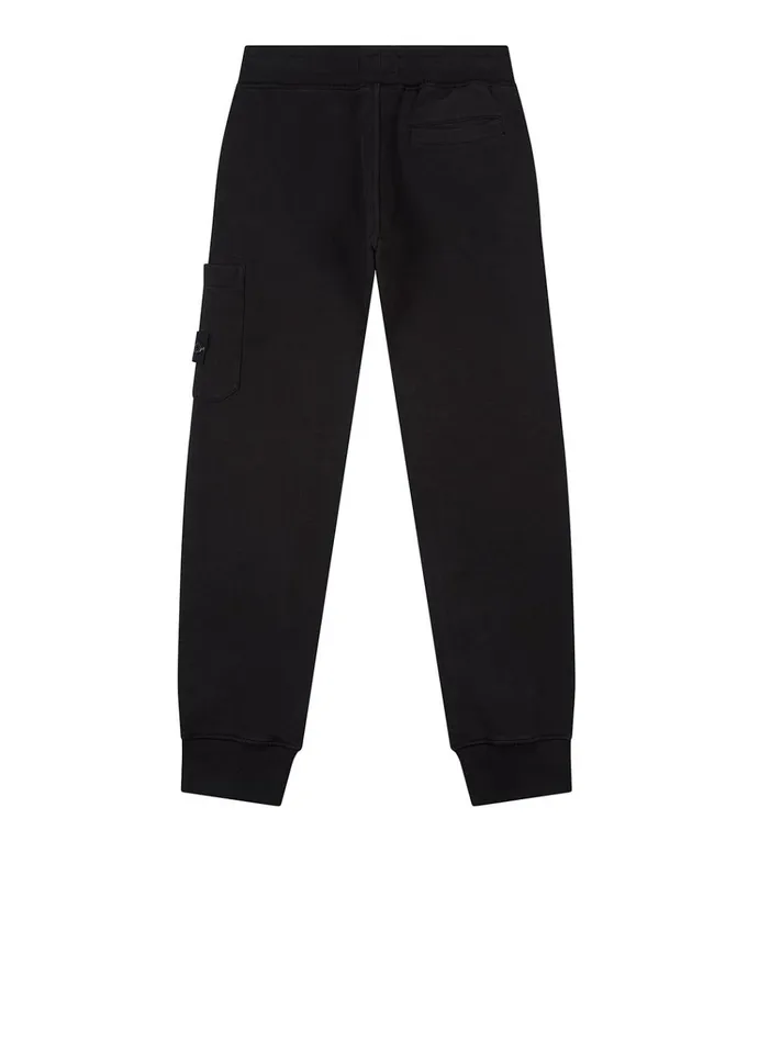Stone Island Trousers 61540 Fleece Pants In Black 8211 Junior