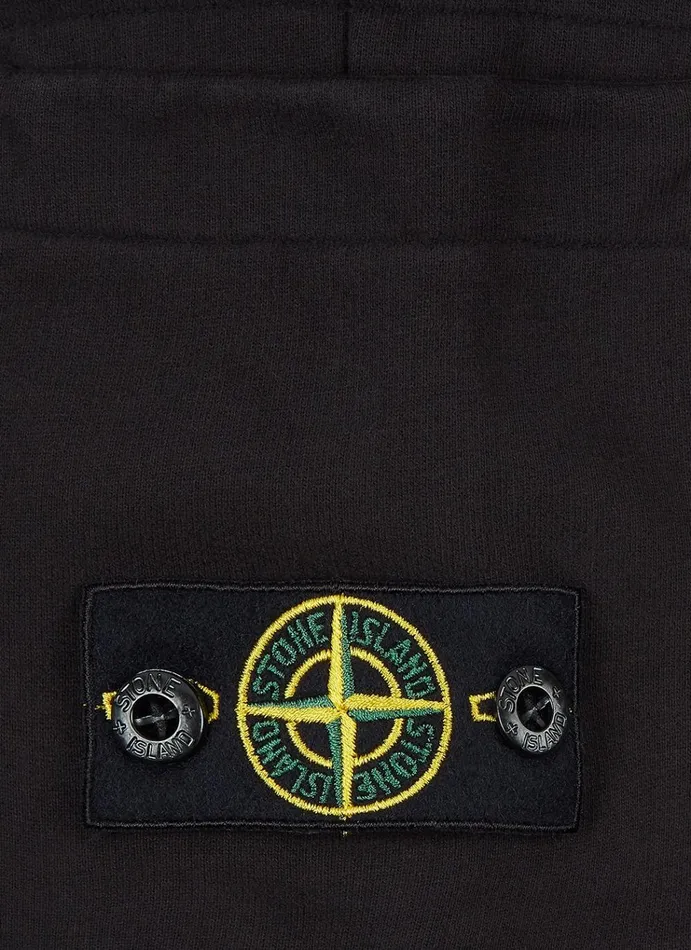 Stone Island Trousers 61540 Fleece Pants In Black 8211 Junior