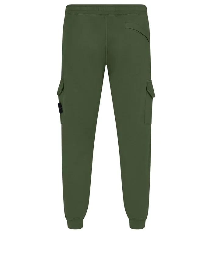 Stone Island Trousers 63220 Fleece Pants In Dark Forest 8211 Mens