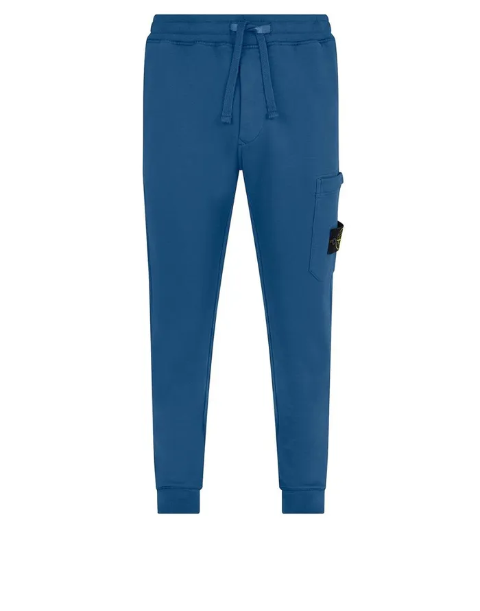Stone Island Trousers 64520 Fleece Pants In Periwinkle 8211 Mens