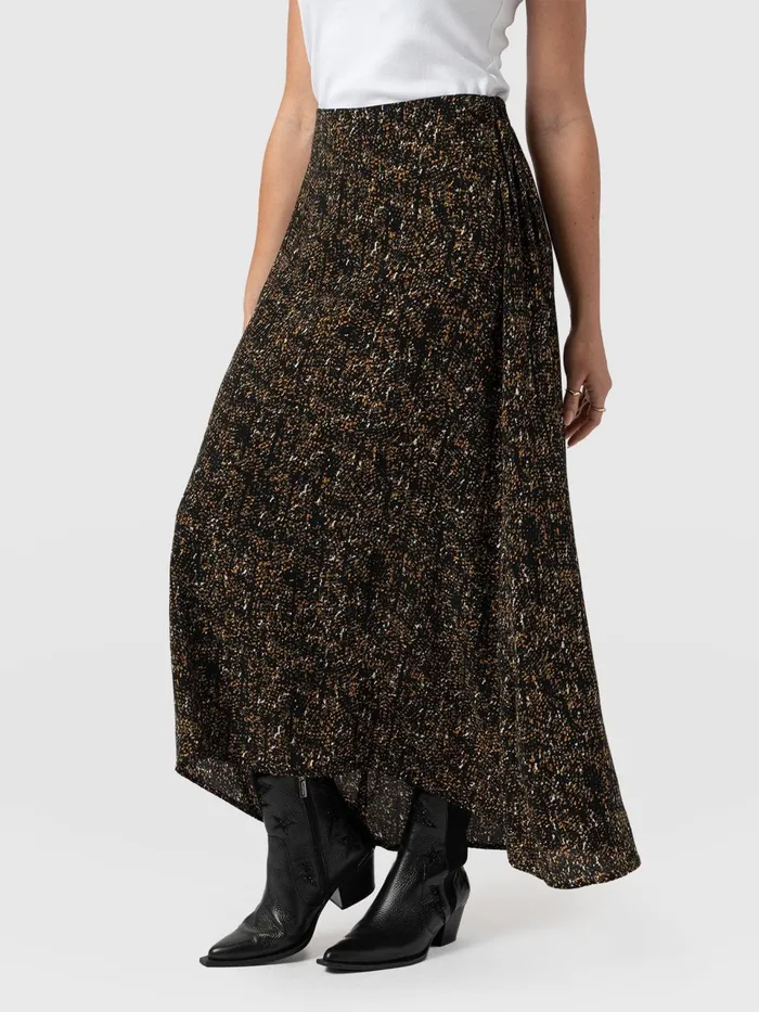 Sutton Skirt 8211 Ditsy Leopard Ditsy Leopard Women Saint And Sofia Skirts