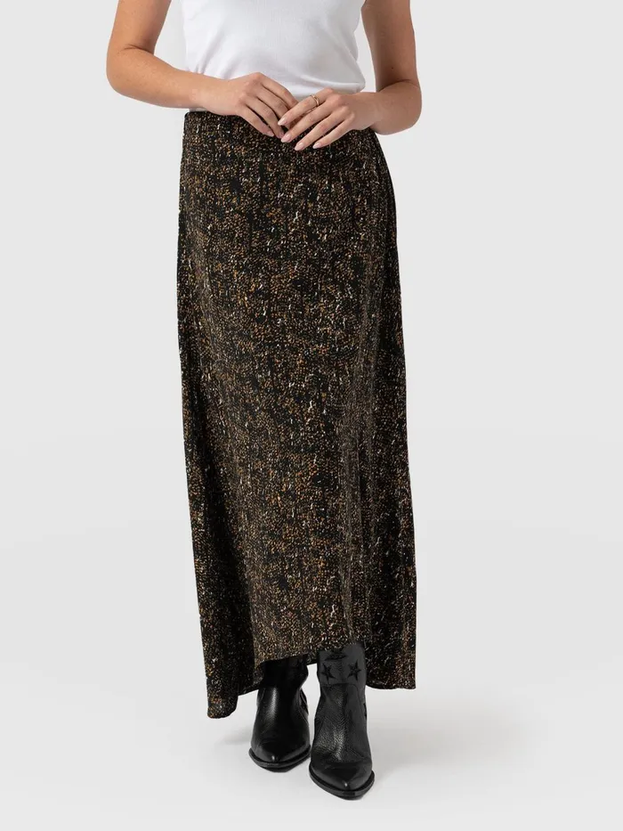 Sutton Skirt 8211 Ditsy Leopard Ditsy Leopard Women Saint And Sofia Skirts