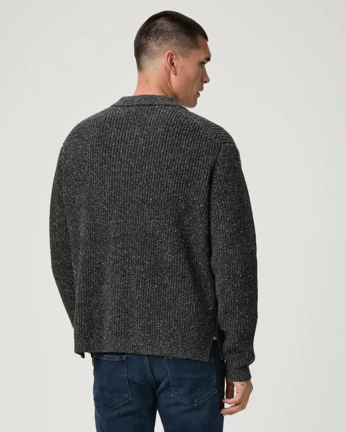 Sweaters and Sweatshirts Men PAIGE Hinton Cardigan 8211 Speckled Black Sweaters and Sweatshirts Men PAIGE Hinton Cardigan 8211 Speckled Black