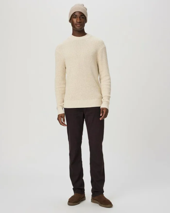 Sweaters and Sweatshirts Men PAIGE Mylo Waffle Crew Sweater 8211 Heathered Natural