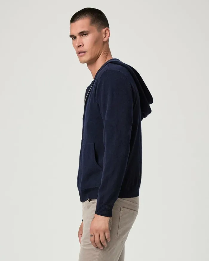 Sweaters and Sweatshirts Men PAIGE Swanson Full Zip Sweater 8211 Deep Anchor Cashmere Sweaters and Sweatshirts Men PAIGE Swanson Full Zip Sweater 8211 Deep Anchor Cashmere