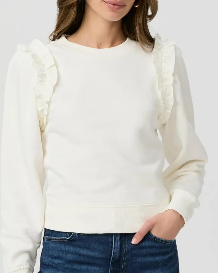 Sweaters and Sweatshirts Women PAIGE Alfira Sweatshirt 8211 Ivory Sweaters and Sweatshirts Women PAIGE Alfira Sweatshirt 8211 Ivory