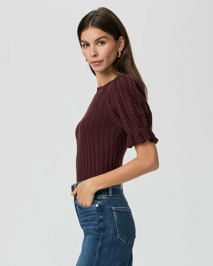 Sweaters and Sweatshirts Women PAIGE Ansa Sweater 8211 Oxblood