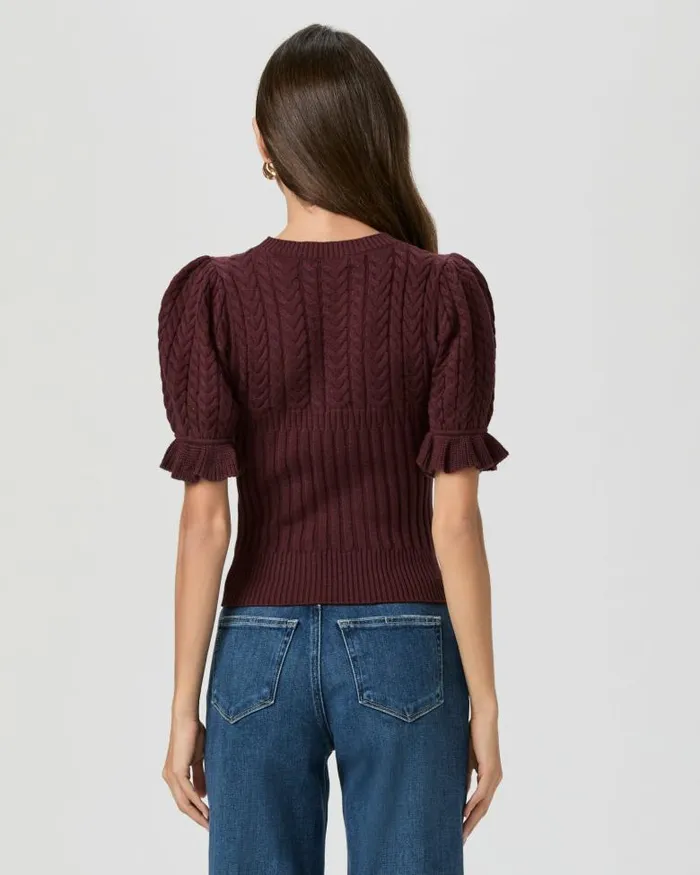 Sweaters and Sweatshirts Women PAIGE Ansa Sweater 8211 Oxblood