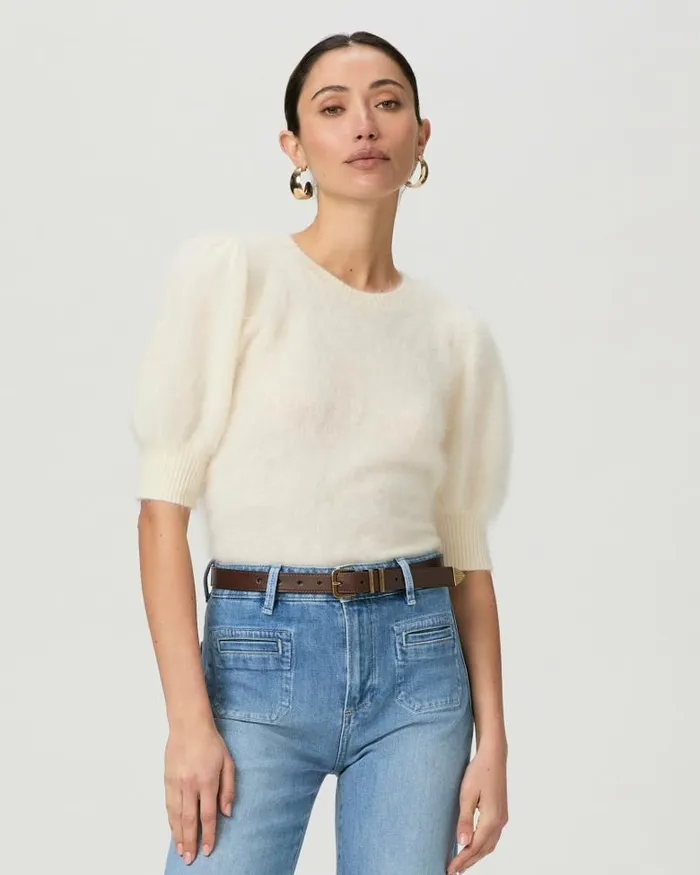 Sweaters and Sweatshirts Women PAIGE Gladiolus Sweater 8211 Ivory Cashmere Sweaters and Sweatshirts Women PAIGE Gladiolus Sweater 8211 Ivory Cashmere