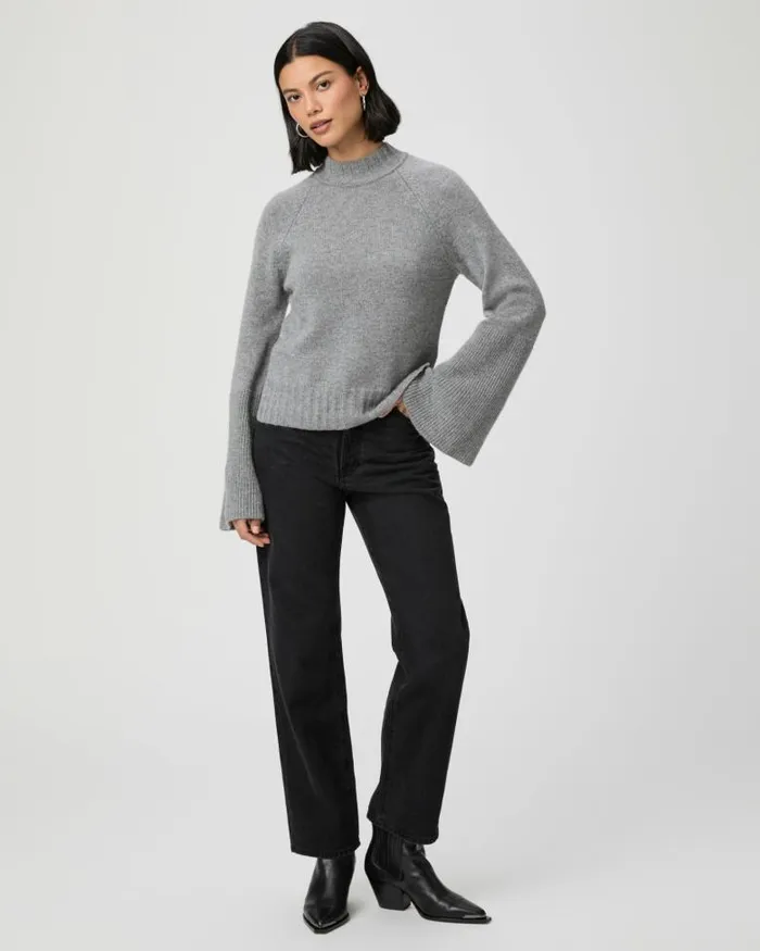 Sweaters and Sweatshirts Women PAIGE Laurel Sweater 8211 Cloudy Heather Grey Cashmere