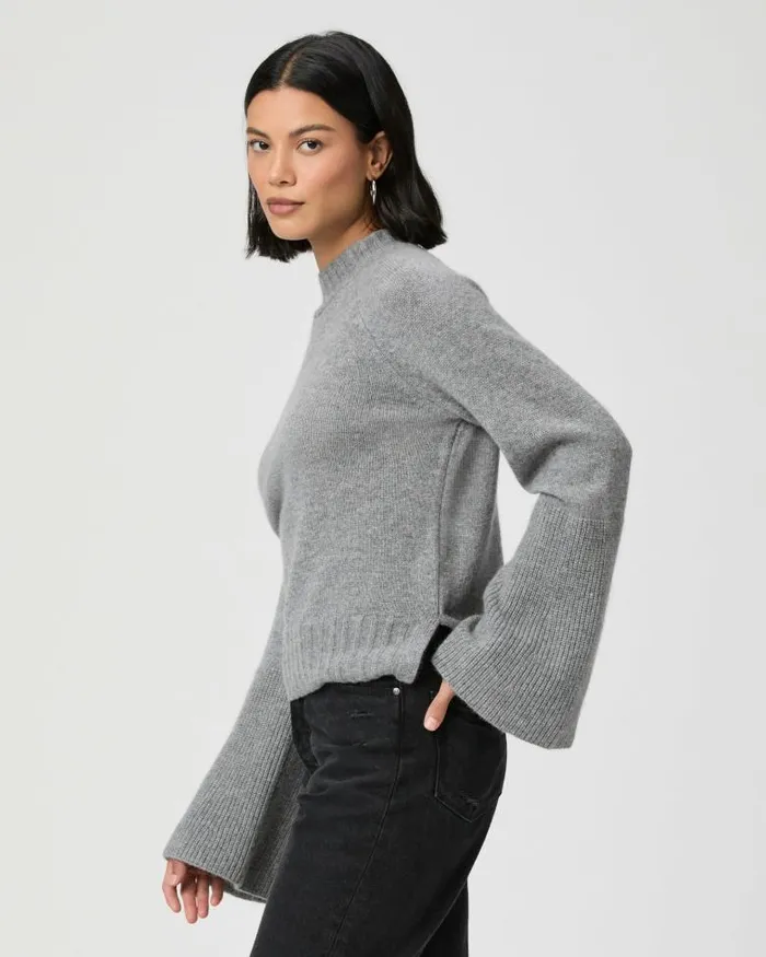 Sweaters and Sweatshirts Women PAIGE Laurel Sweater 8211 Cloudy Heather Grey Cashmere