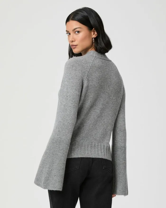 Sweaters and Sweatshirts Women PAIGE Laurel Sweater 8211 Cloudy Heather Grey Cashmere